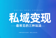私域变现最常见的三种玩法 