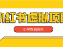 小红书蓝海项目小学教辅资料，稳定长久可持续！自媒体创业首选！