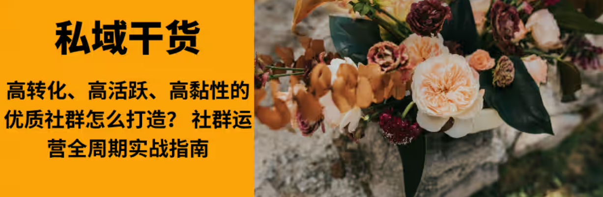 高转化、高活跃、高黏性的优质社群怎么打造？ 社群运营全周期实战指南