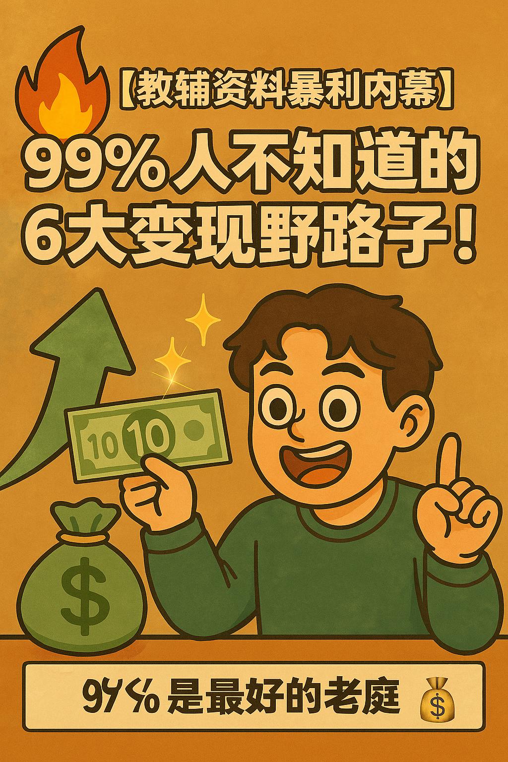 「教辅资料暴利内幕」99%人不知道的6大变现野路子！